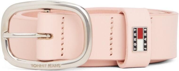 TOMMY JEANS Leren riem TJW OVAL 3.0 Ovale eenvoudig pin sluiting en logo op de sluiting - Foto 3