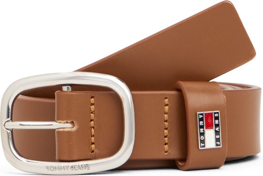 TOMMY JEANS Leren riem TJW OVAL 3.0 Ovale eenvoudig pin sluiting en logo op de sluiting - Foto 2