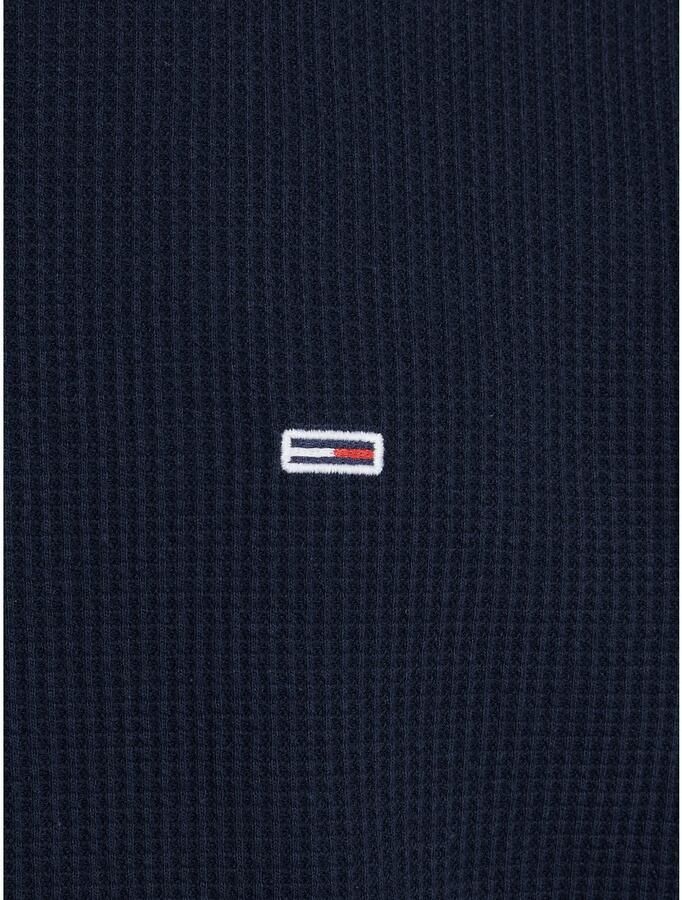 TOMMY JEANS Heren Truien & Vesten Tjm Reg Waffle L s Tee Donkerblauw