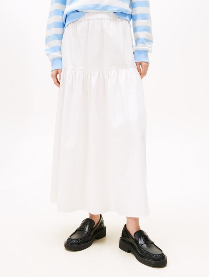 TOMMY JEANS Maxirok TJW POPLIN TIERED MAXI SKIRT - Foto 6