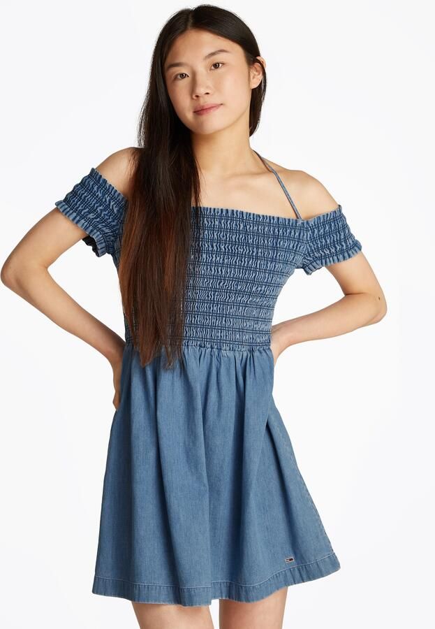 TOMMY JEANS Midi-jurk TJW CHAMBRAY FIT & FLARE DRESS - Foto 7
