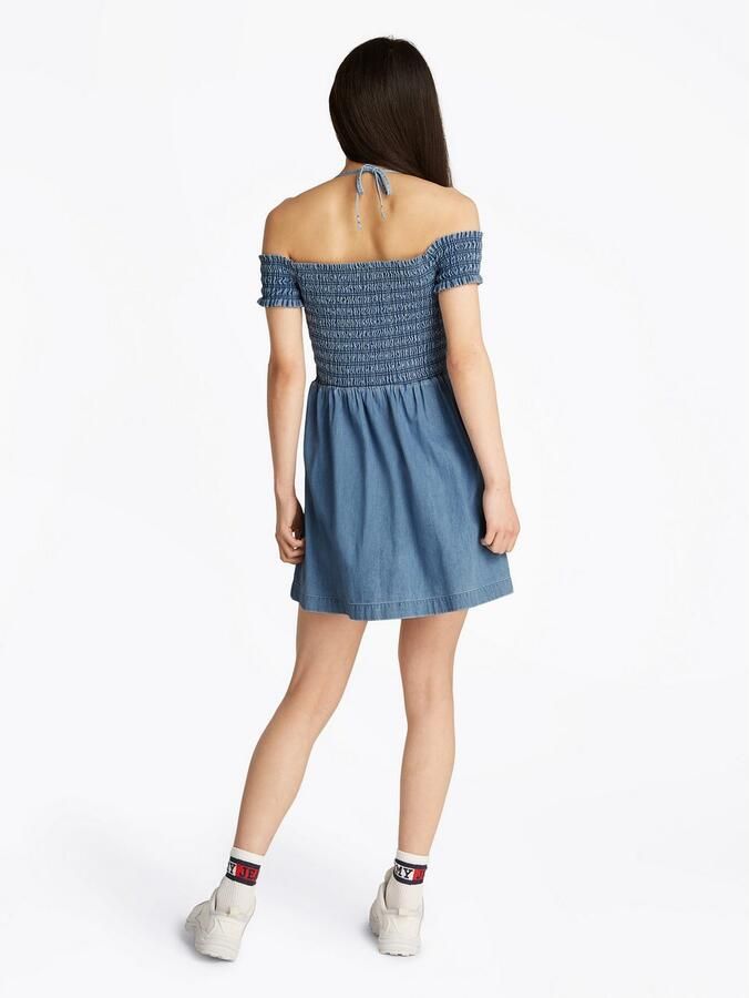 TOMMY JEANS Midi-jurk TJW CHAMBRAY FIT & FLARE DRESS - Foto 4