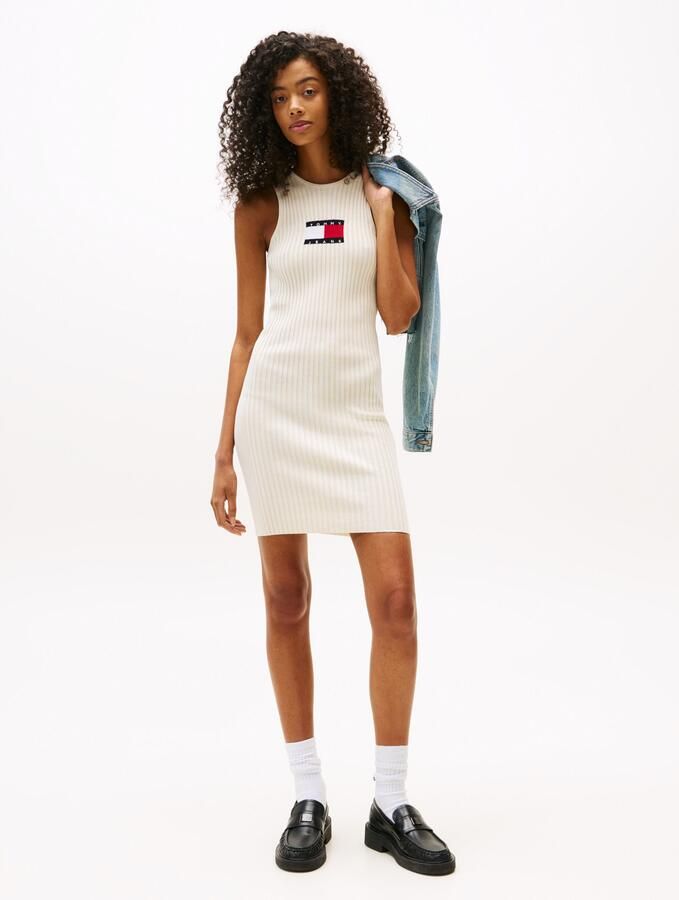 TOMMY JEANS Mini-jurk TJW FLAG SWEATER MINI DRESS EXT - Foto 4