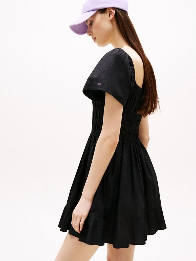 TOMMY JEANS Mini-jurk TJW ROUCHE MINI POPLIN DRESS EXT - Foto 2