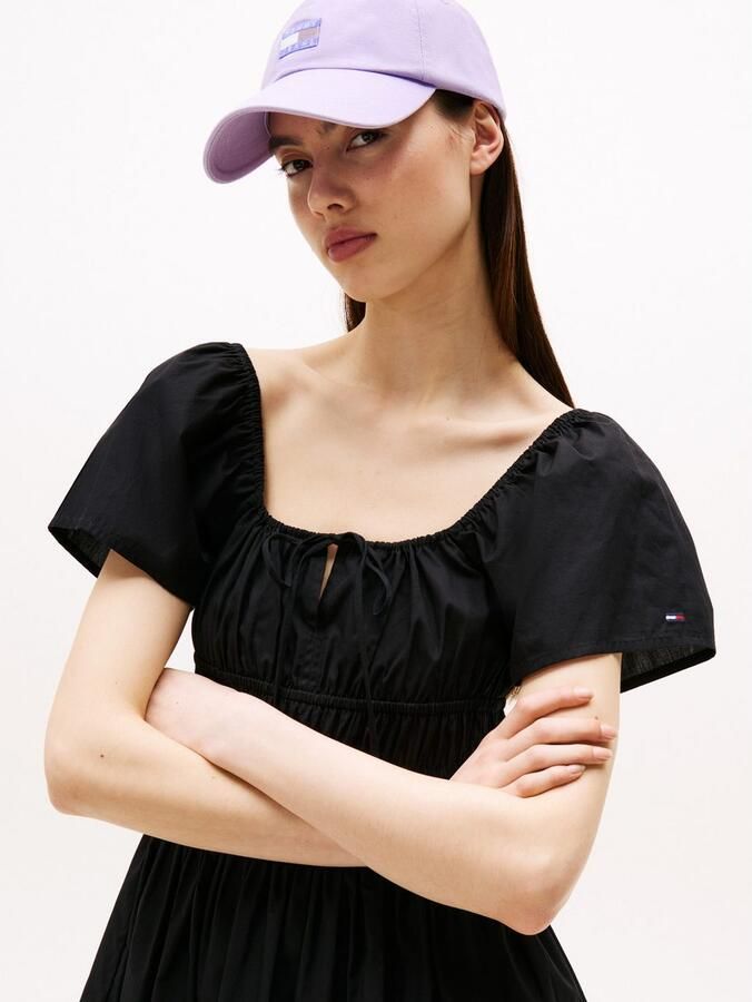 TOMMY JEANS Mini-jurk TJW ROUCHE MINI POPLIN DRESS EXT - Foto 3