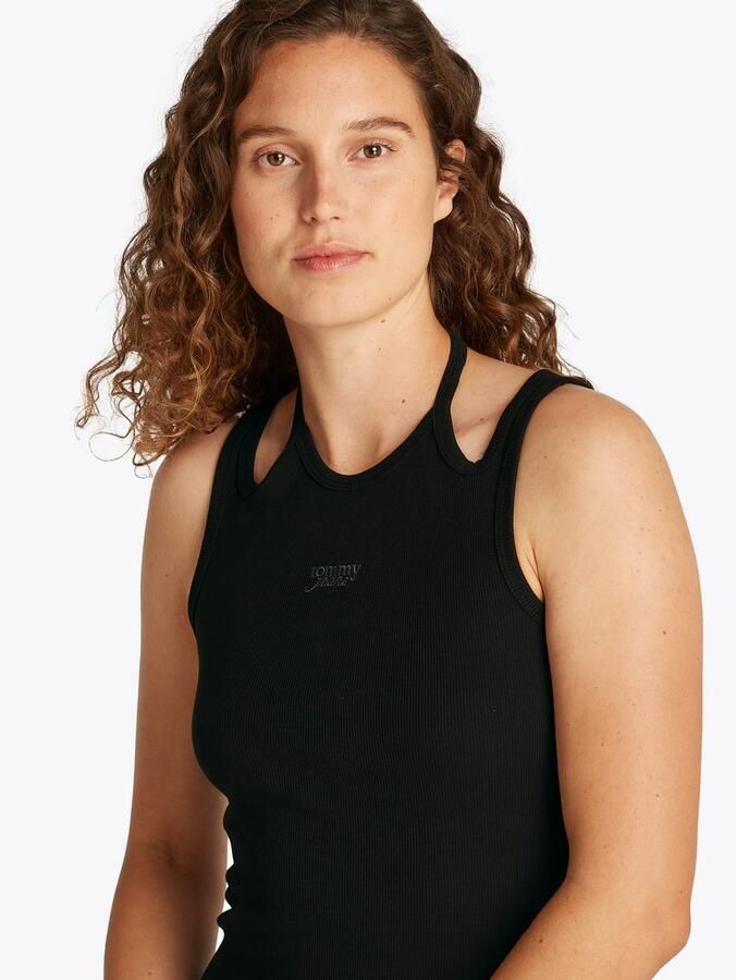 TOMMY JEANS Mini-jurk TJW TIE DETAIL GMD SCRIPT DRESS - Foto 2