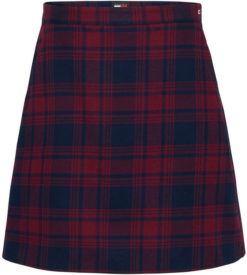TOMMY JEANS Minirok TJW CHECK MINI SKIRT in modieus ruitdessin