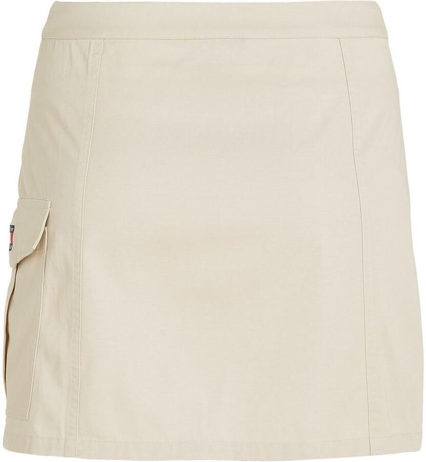 TOMMY JEANS Minirok TJW STRUCTURED CARGO MINI SKIRT Webrok in gestructureerde kwaliteit cargo vorm
