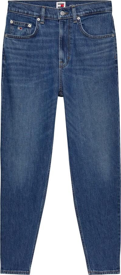 TOMMY JEANS Tapered jeans High waist Mom-Jeans Tapered In 5-pocket-stijl en licht uitgewassen