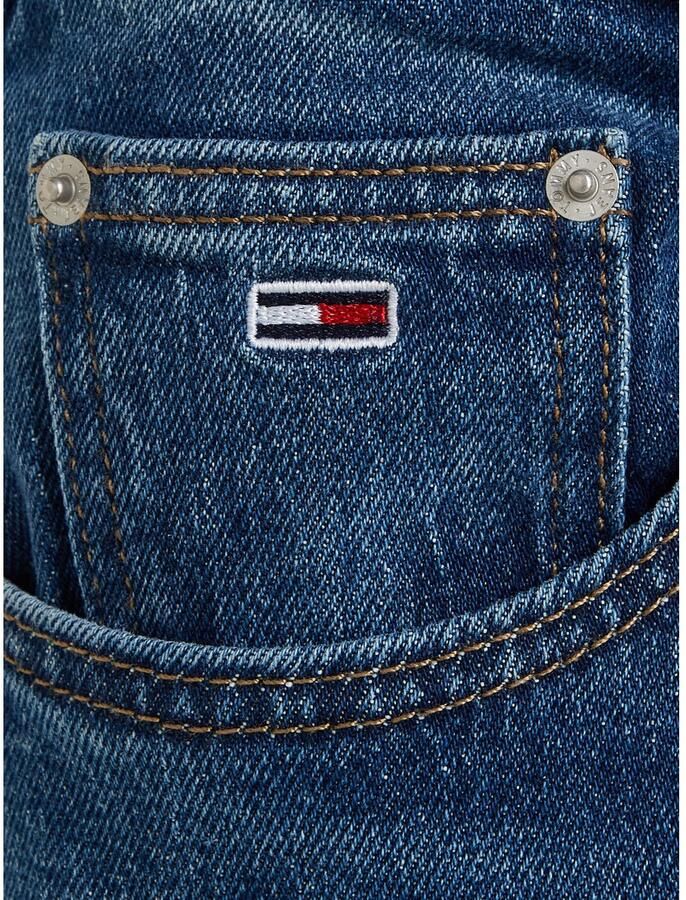 TOMMY JEANS Tapered jeans High waist Mom-Jeans Tapered In 5-pocket-stijl en licht uitgewassen