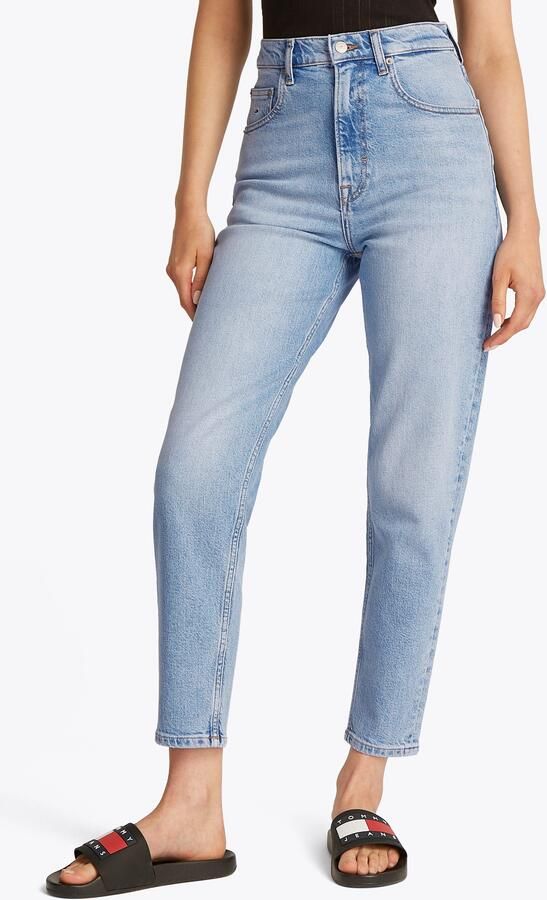 TOMMY JEANS Mom jeans MOM JEAN UH TPR met logo-borduurwerk in enkelvrije lengte - Foto 9