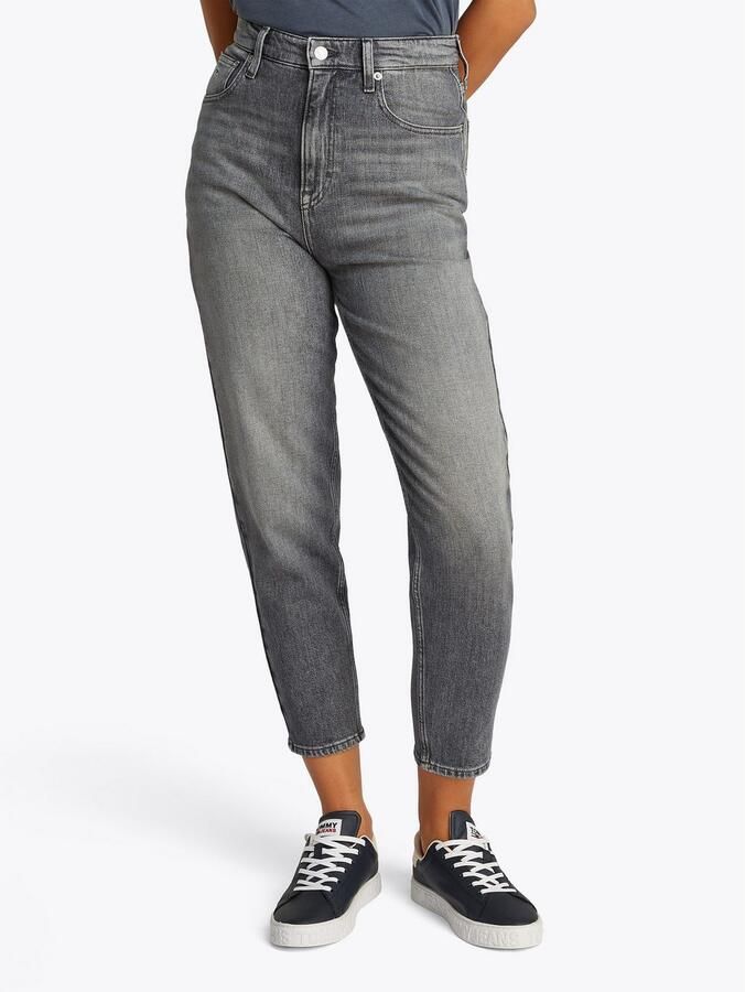 TOMMY JEANS Mom jeans MOM JEAN UH TPR met logo-borduurwerk in enkelvrije lengte - Foto 5