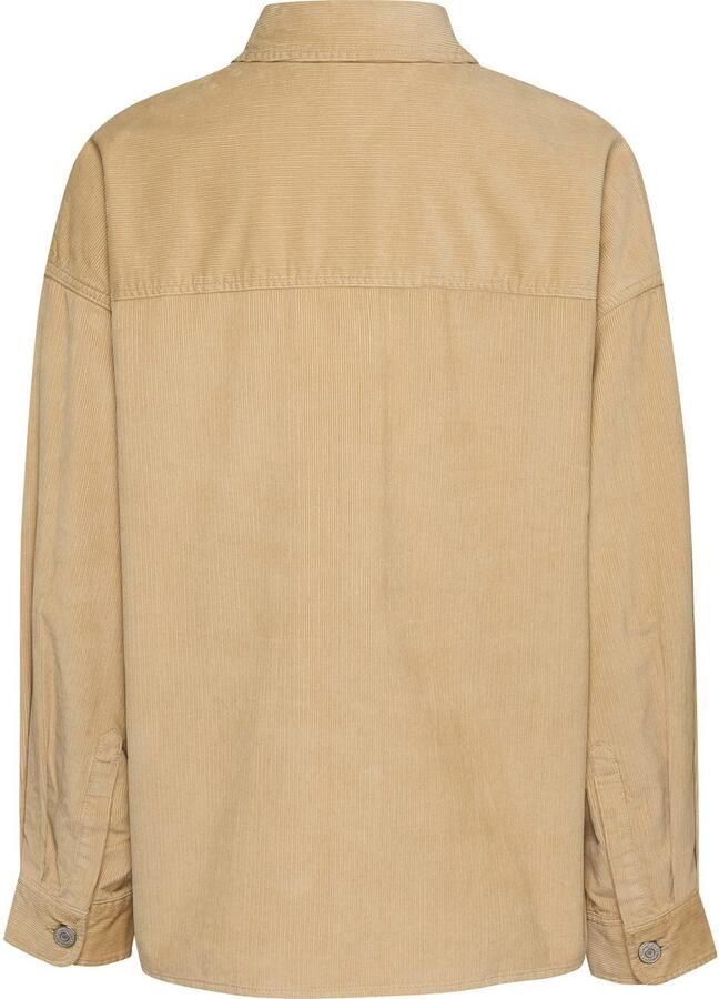 TOMMY JEANS Outdoorblouse TJW FINE CORD OVERSHIRT van fijn corduroy logo-vlag - Foto 4