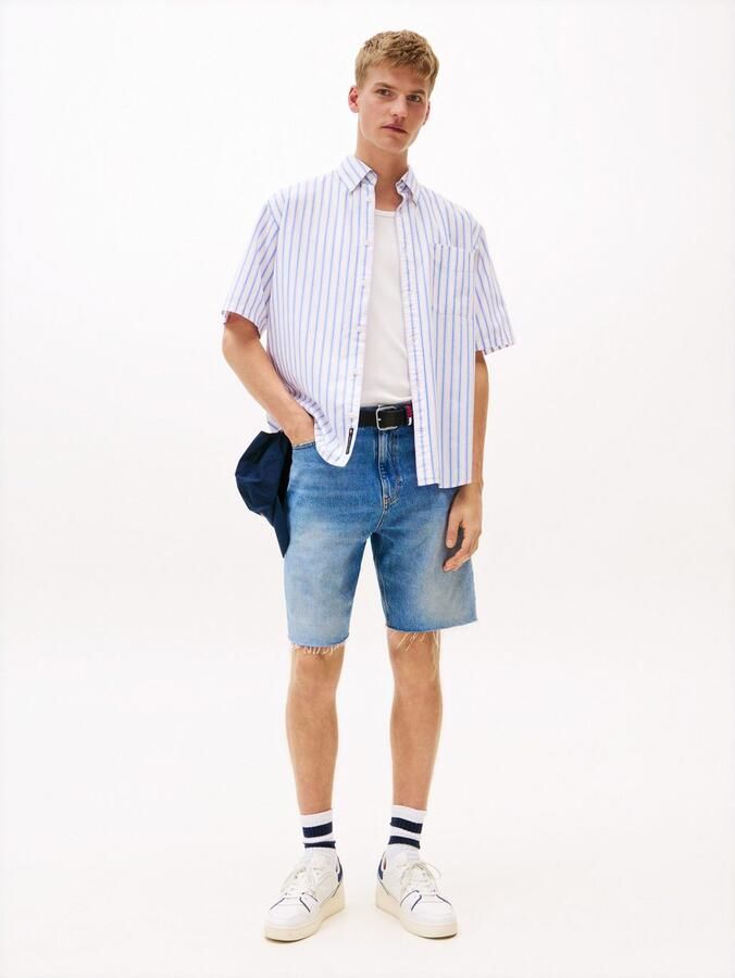 TOMMY JEANS Overhemd met korte mouwen TJM POPLIN RLX SS SHIRT EXT - Foto 3