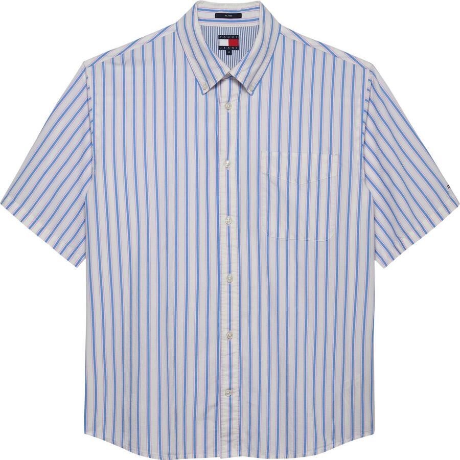 TOMMY JEANS Overhemd met korte mouwen TJM POPLIN RLX SS SHIRT EXT