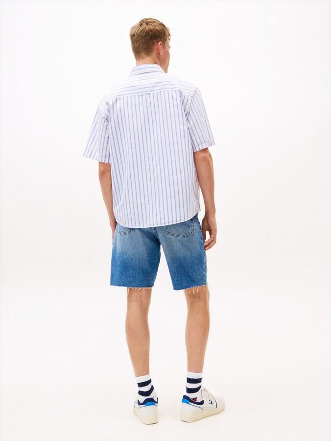 TOMMY JEANS Overhemd met korte mouwen TJM POPLIN RLX SS SHIRT EXT - Foto 4