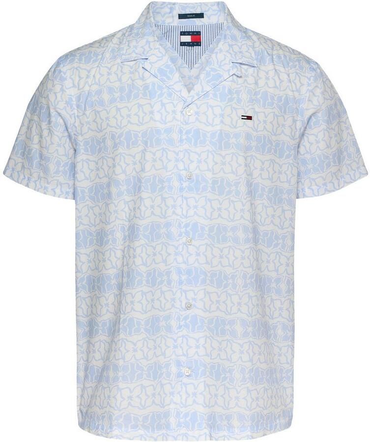 TOMMY JEANS Overhemd met korte mouwen TJM REG AOP SS SHIRT EXT