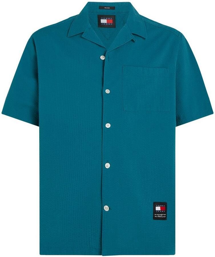 TOMMY JEANS Overhemd met korte mouwen TJM RLX SEERSUCKER CAMP SHIRT