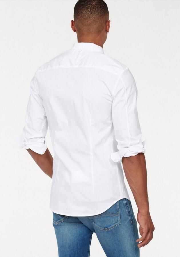 TOMMY JEANS Overhemd met lange mouwen Sabim Stretch Hemd Shirt Stretch shirt premium slim fit met elastaan - Foto 12