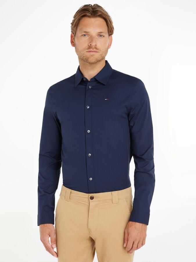 TOMMY JEANS Overhemd met lange mouwen Sabim Stretch Hemd Shirt Stretch shirt premium slim fit met elastaan - Foto 7
