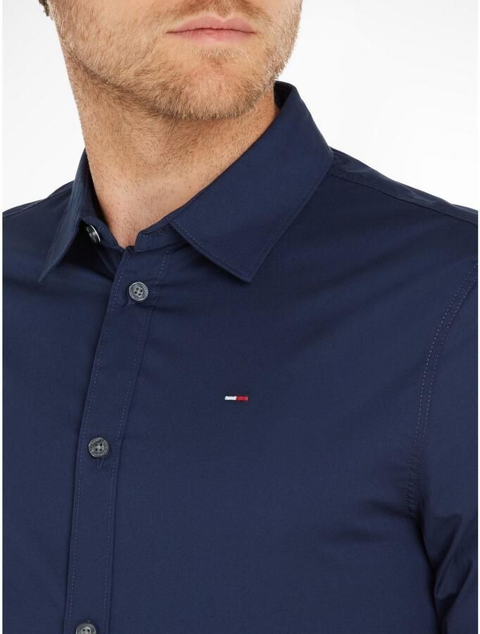 TOMMY JEANS Overhemd met lange mouwen Sabim Stretch Hemd Shirt Stretch shirt premium slim fit met elastaan - Foto 6