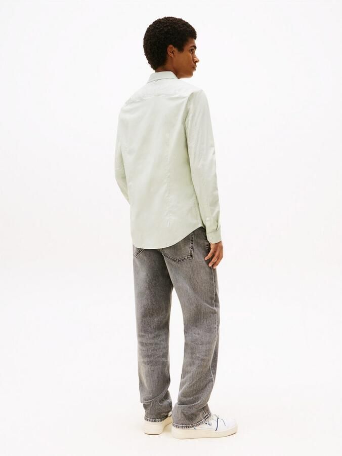 TOMMY JEANS Overhemd met lange mouwen Sabim Stretch Hemd Shirt Stretch shirt premium slim fit met elastaan - Foto 5