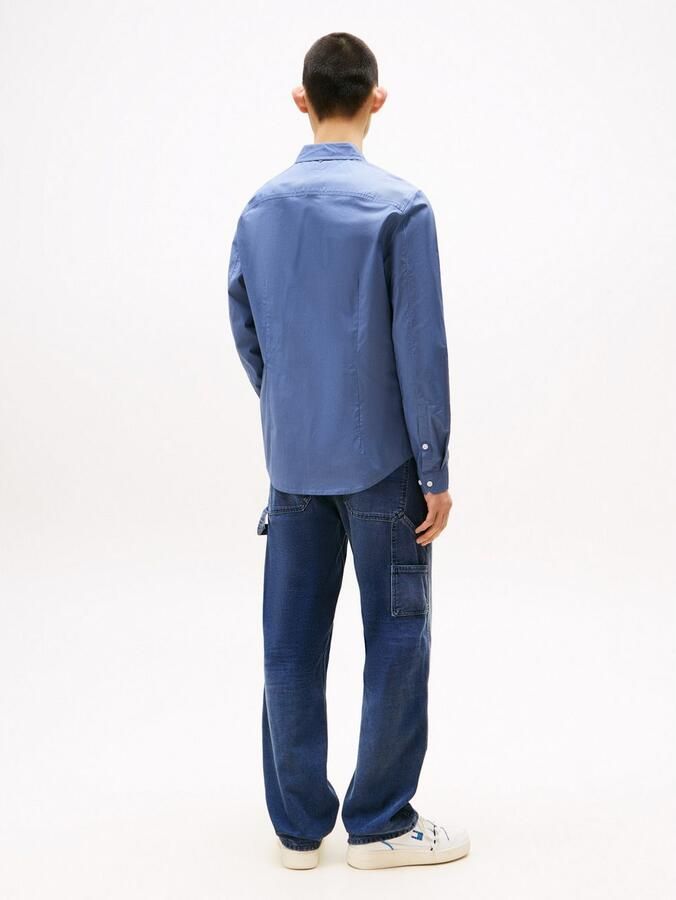 TOMMY JEANS Overhemd met lange mouwen Sabim Stretch Hemd Shirt Stretch shirt premium slim fit met elastaan - Foto 5