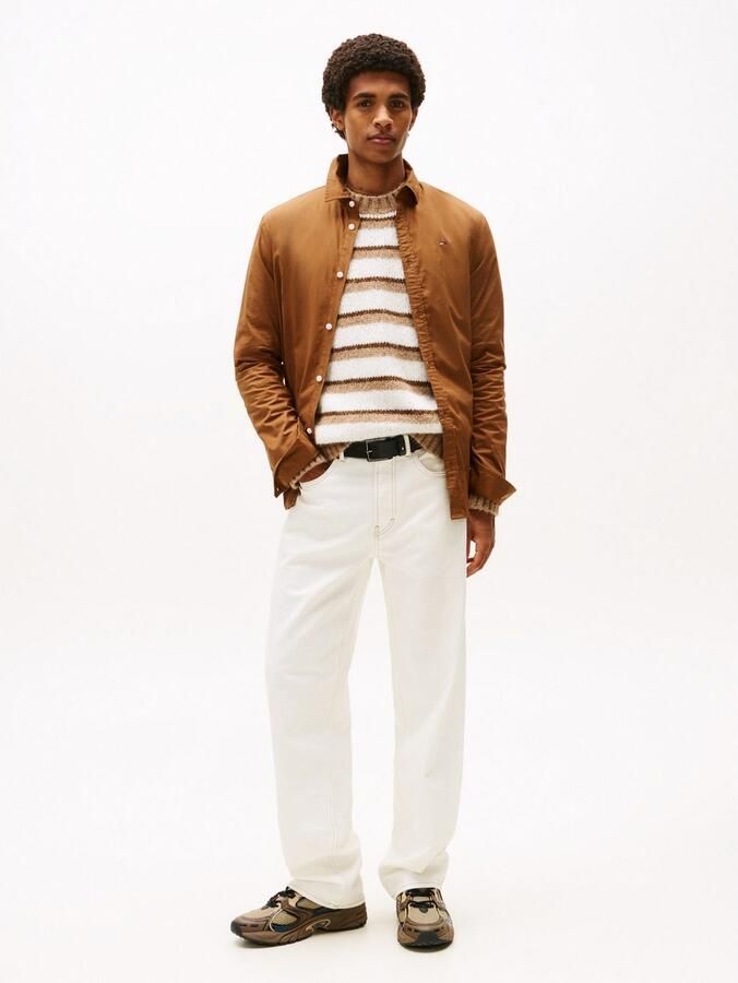 TOMMY JEANS Overhemd met lange mouwen Sabim Stretch Hemd Shirt Stretch shirt premium slim fit met elastaan - Foto 5