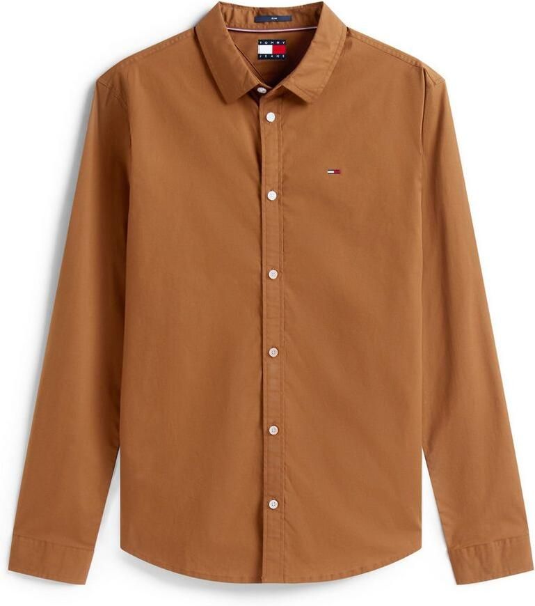 TOMMY JEANS Overhemd met lange mouwen Sabim Stretch Hemd Shirt Stretch shirt premium slim fit met elastaan