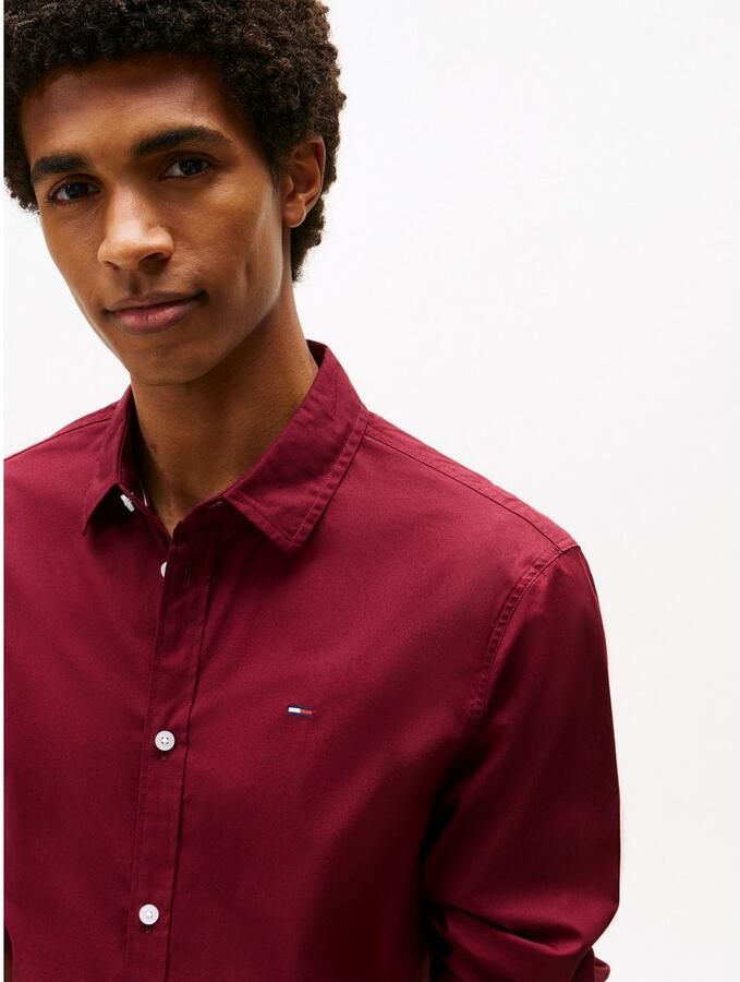 TOMMY JEANS Overhemd met lange mouwen Sabim Stretch Hemd Shirt Stretch shirt premium slim fit met elastaan - Foto 2