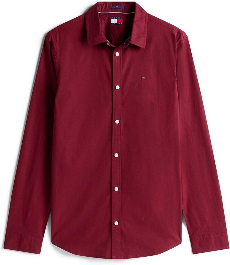 TOMMY JEANS Overhemd met lange mouwen Sabim Stretch Hemd Shirt Stretch shirt premium slim fit met elastaan