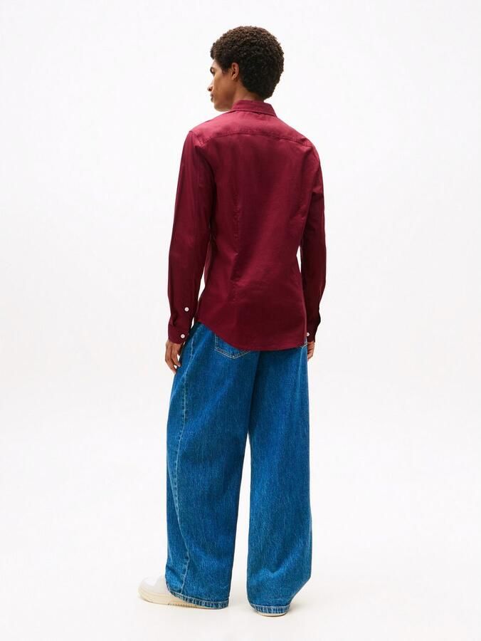 TOMMY JEANS Overhemd met lange mouwen Sabim Stretch Hemd Shirt Stretch shirt premium slim fit met elastaan - Foto 4