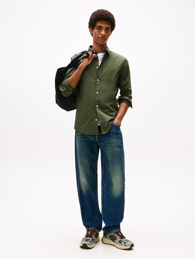 TOMMY JEANS Overhemd met lange mouwen Sabim Stretch Hemd Shirt Stretch shirt premium slim fit met elastaan - Foto 3