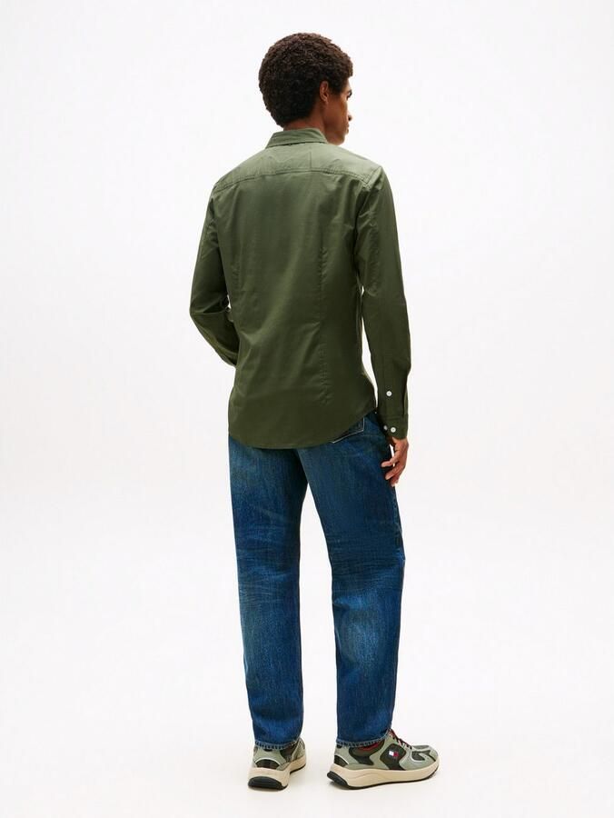 TOMMY JEANS Overhemd met lange mouwen Sabim Stretch Hemd Shirt Stretch shirt premium slim fit met elastaan - Foto 4