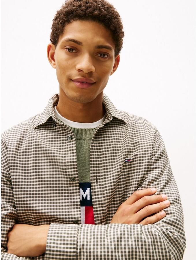 TOMMY JEANS Overhemd met lange mouwen TJM OXFORD CHECK regular fit geruit overhemd button-down kraag - Foto 2