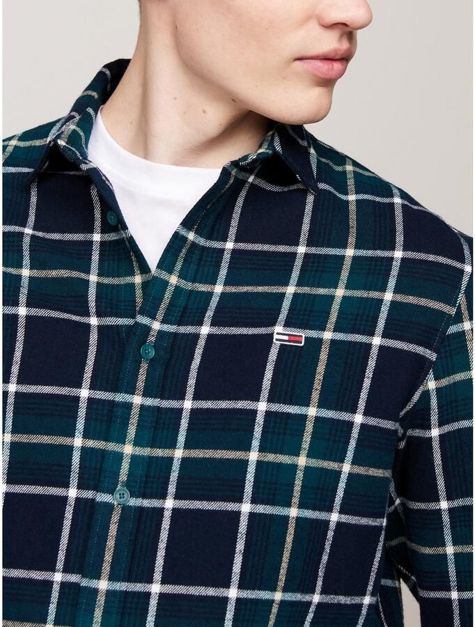 TOMMY JEANS Overhemd met lange mouwen TJM REG CHECK FLANNEL SHIRT EXT - Foto 1