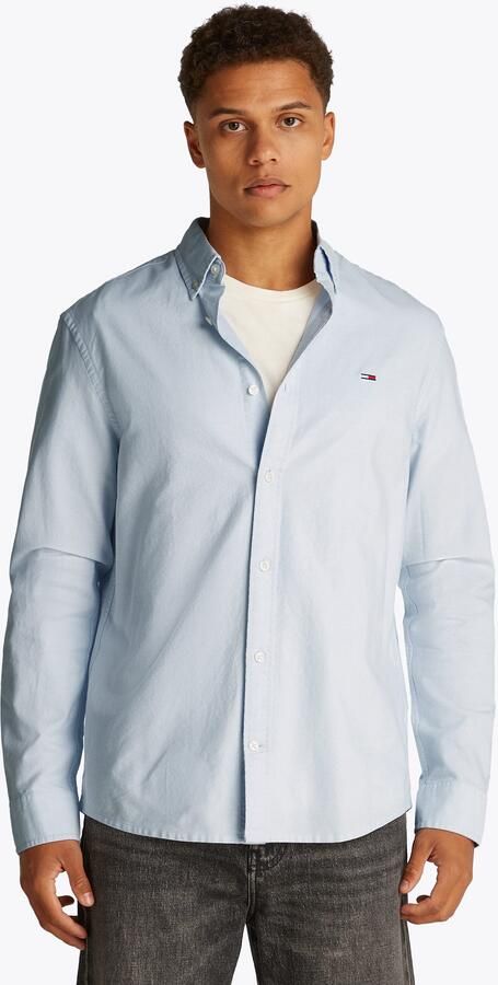 TOMMY JEANS Heren Overhemden Tjm Reg Oxford Shirt Ext Lichtblauw - Foto 14