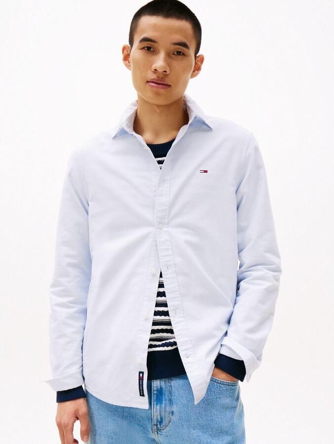 TOMMY JEANS Heren Overhemden Tjm Reg Oxford Shirt Ext Lichtblauw - Foto 8