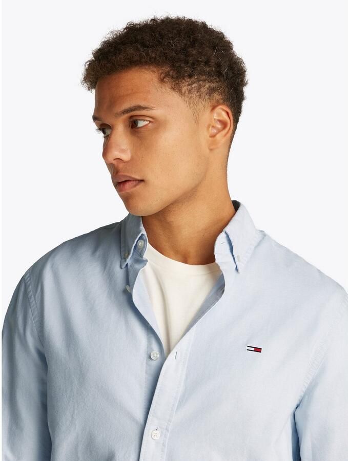 TOMMY JEANS Heren Overhemden Tjm Reg Oxford Shirt Ext Lichtblauw - Foto 7