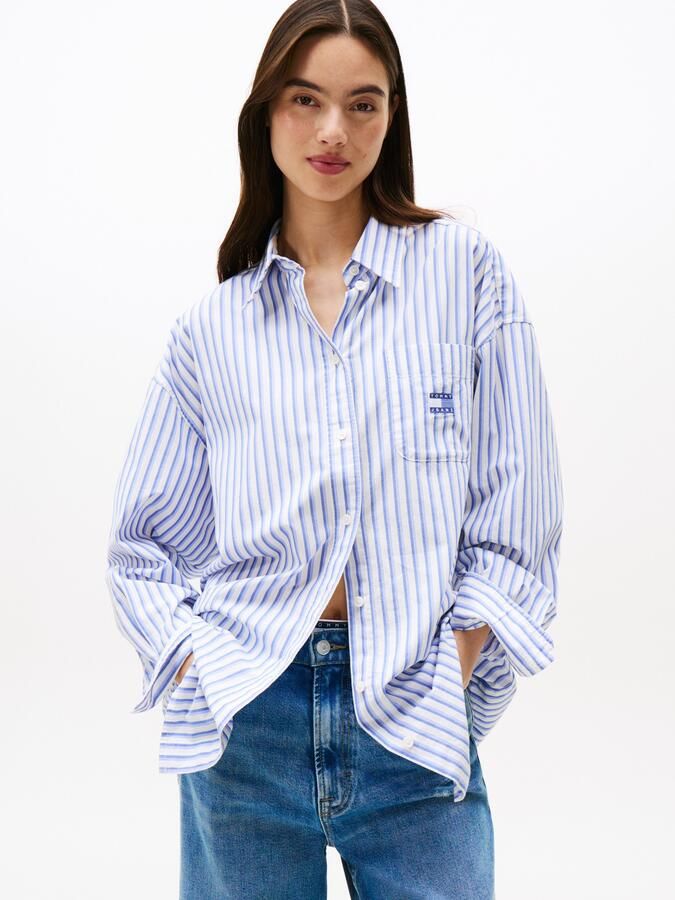 TOMMY JEANS Overhemdblouse TJW OVS BADGE STRIPE SHIRT - Foto 5