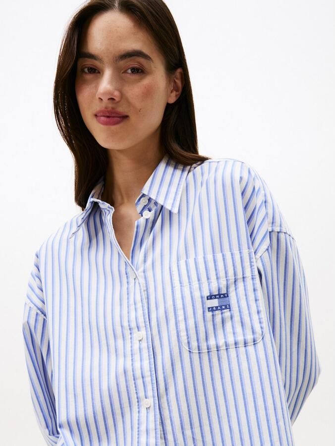 TOMMY JEANS Overhemdblouse TJW OVS BADGE STRIPE SHIRT - Foto 2