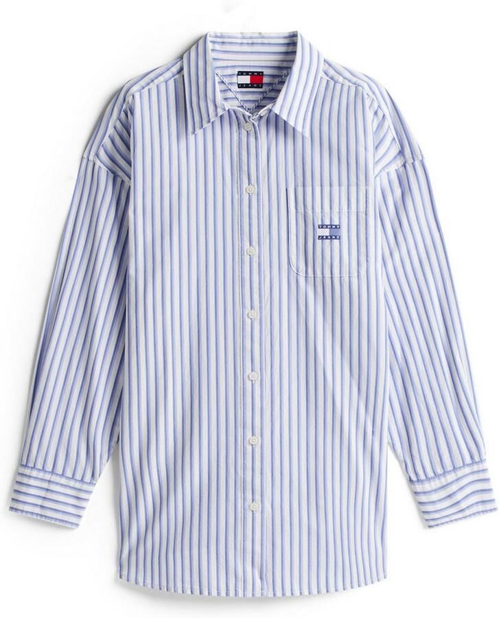 TOMMY JEANS Overhemdblouse TJW OVS BADGE STRIPE SHIRT