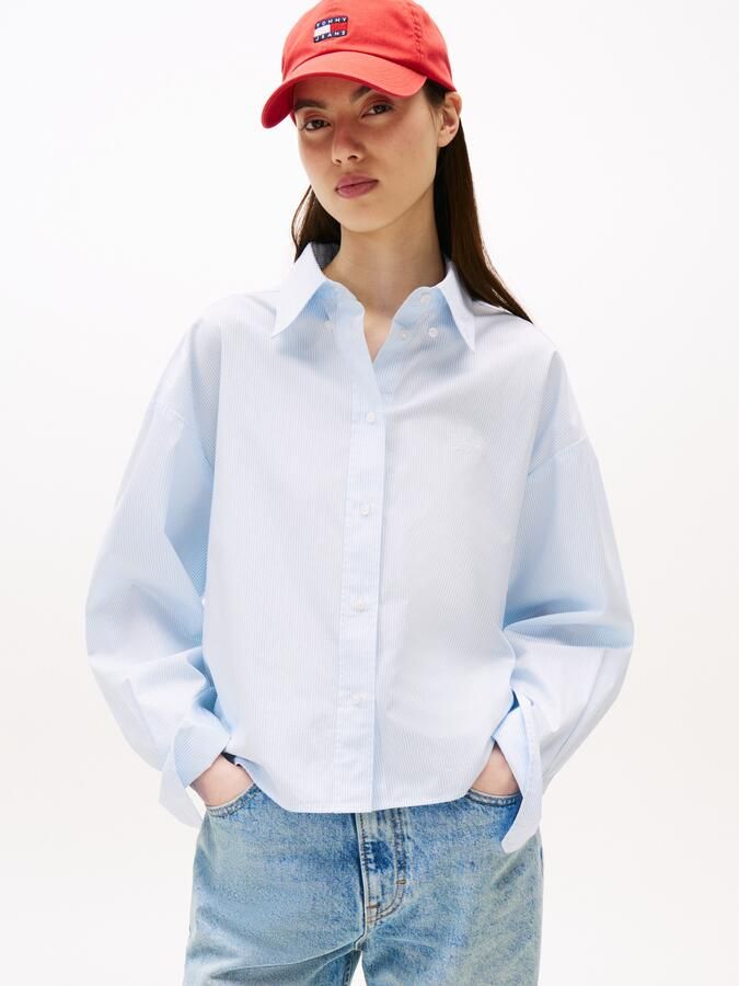 TOMMY JEANS Overhemdblouse TJW REG CROP STRIPE POPLIN SHIRT - Foto 4
