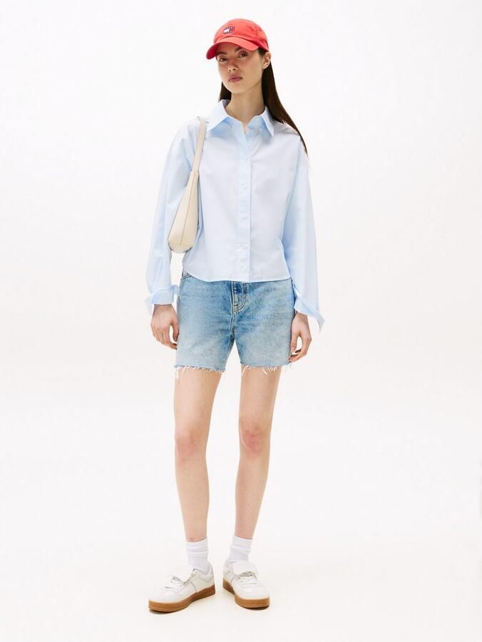 TOMMY JEANS Overhemdblouse TJW REG CROP STRIPE POPLIN SHIRT