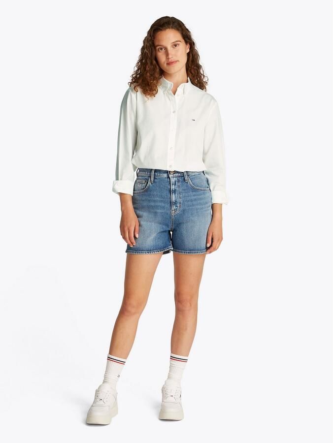 TOMMY JEANS Overhemdblouse TJW REG PINSTRIPE POPLIN SHIRT met naaldstrepen logoborduring - Foto 3