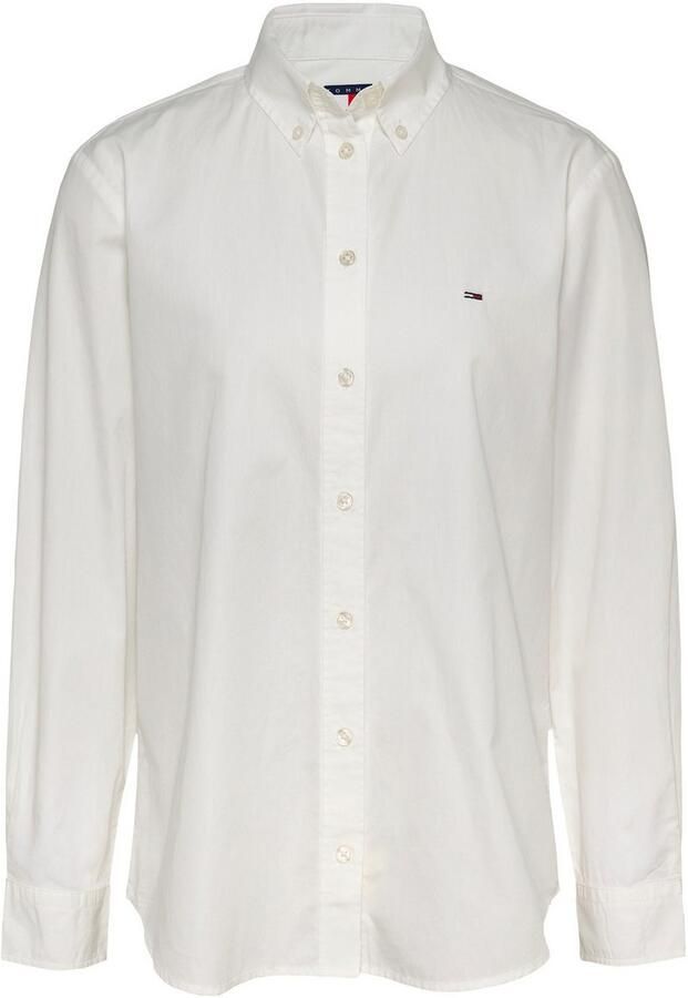 TOMMY JEANS Overhemdblouse TJW REG PINSTRIPE POPLIN SHIRT met naaldstrepen logoborduring - Foto 5
