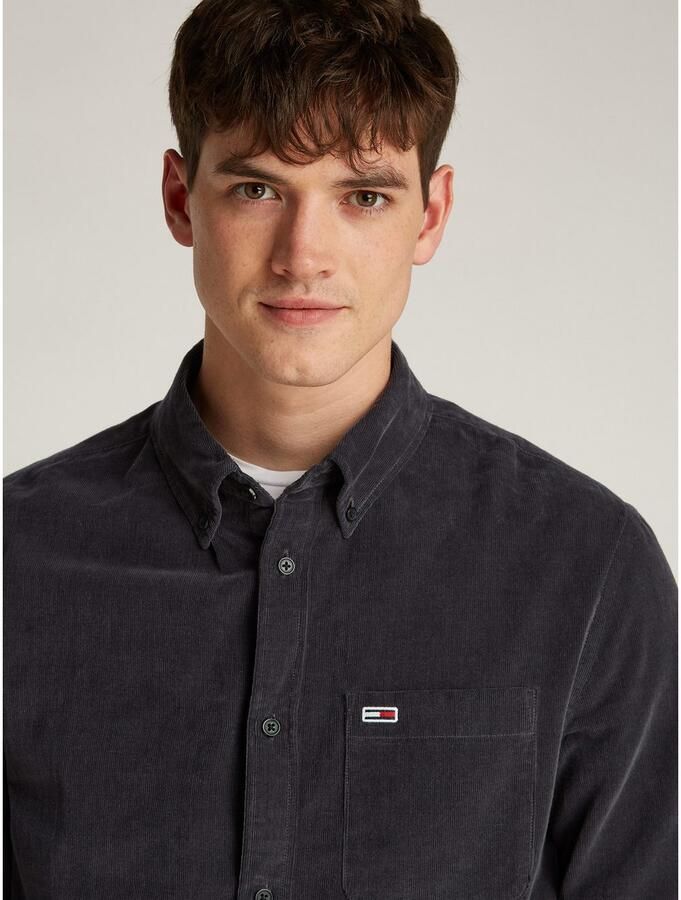 TOMMY JEANS Overhemdjasje TJM ENTRY CORD SHIRT EXT met borstzak en logoborduring - Foto 2