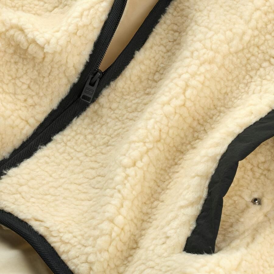 TOMMY JEANS Pluchen jack TJM REG BADGE TEDDY ZIP TRU EXT Vrijetijdsjas overgangsjas teddyjas met logopatch - Foto 5