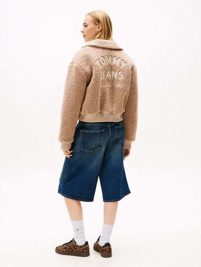 TOMMY JEANS Pluchen jack TJW TEDDY VARSITY BOMBER - Foto 4