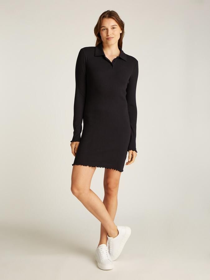TOMMY JEANS Polojurk TJW LS SCALLOP RIB POLO DRESS - Foto 5